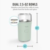 image:imageMarthaStewart ElectricCoffee amp Spice GrinderDual 25oz RemovableBowls StorageLidsStainless Steel BladesOne Touch Pulse Control2in1CompactBeans amp Spices Herbsamp Nuts Linen CreamHoneydew Green